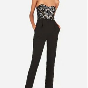 Express sweetheart top romper